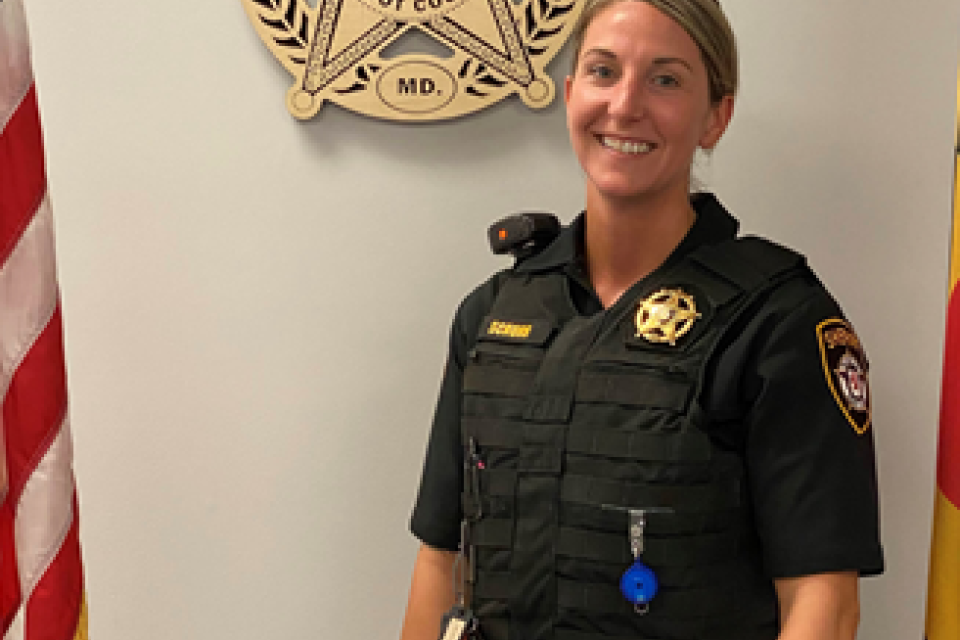 Deputy First Class Emily LeCompte begins third year at Chapel District Elementary School.